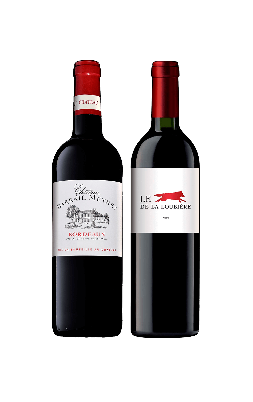 Outubro/24 - Château Barrail Meyney 2020 e Château La Loubière Le Loup de la Loubière 2019